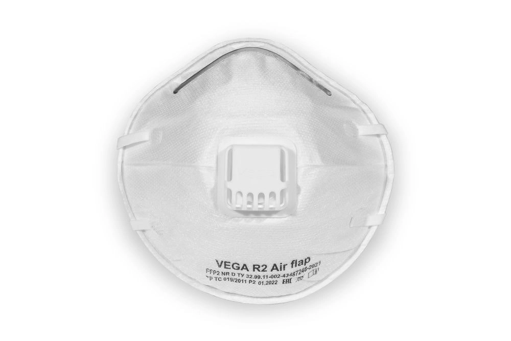 фото респиратор vega r2 air flap (ffp2) с клапаном (10 шт)