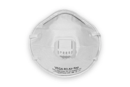 фото респиратор vega r3 air flap (ffp3) с клапаном (10 шт)