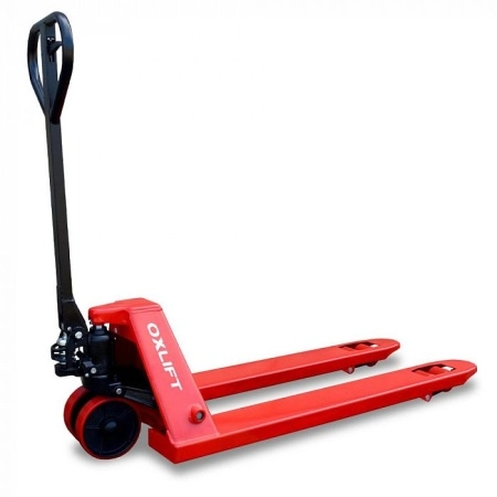 фото ручная гидравлическая тележка oxlift ox20 2000 кг, нейлон